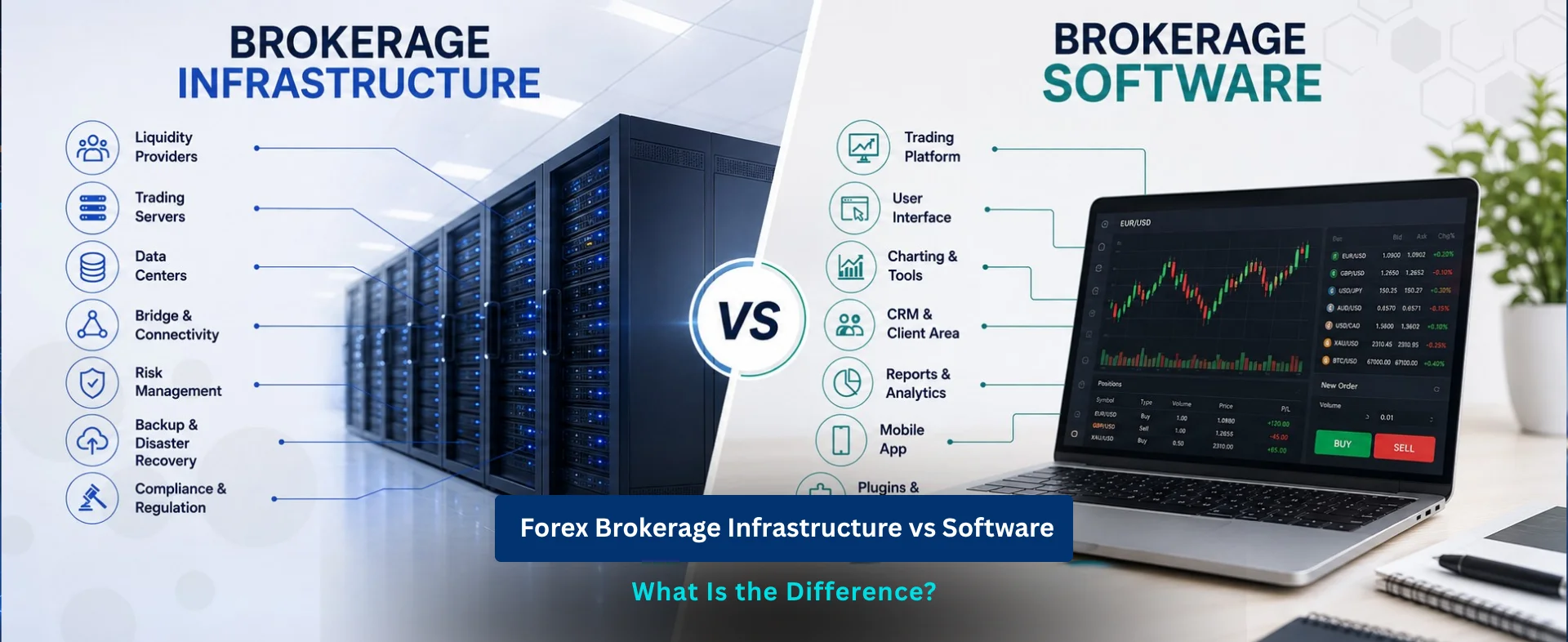 Forex Brokerage Infrastructure vs Software: Key Differences